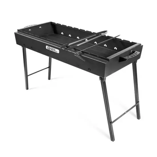 Mangals 33x80cm, H-80 cm, ar salokāmām kājām (metāls 2 mm) paredzēts 12 iesmiem